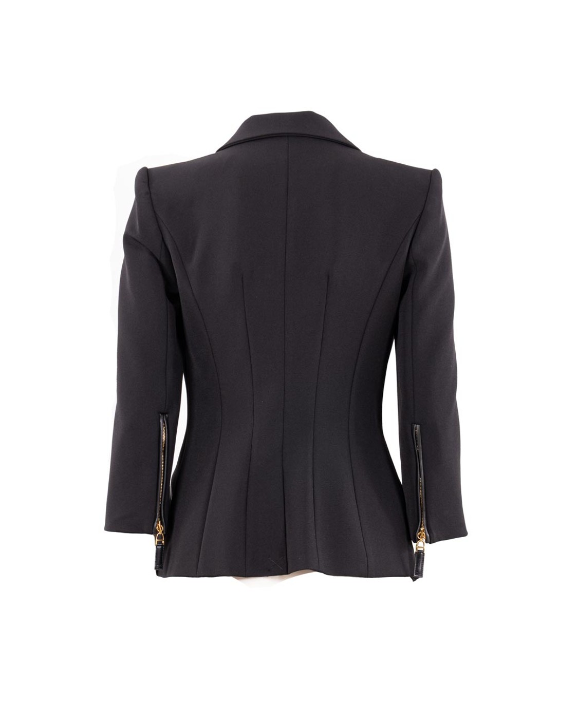 shop ELISABETTA FRANCHI  Giacca: Elisabetta Franchi giacca in doppio crêpe.
Spalline imbottite.
Fodera in raso monogram.
Bottoni smaltati con logo.
Dettagli in materiale sintetico effetto pelle.
Patte applicate.
Zip con tirazip sulle maniche.
Vestibilità slim.
Composizione: 96%Poliestere 04%Elastane.
Made in Italy.. GI17456E2-110 number 3914796